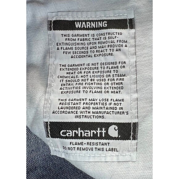 Carhartt Mens Flame Resistant Signature Denim Jean Relaxed Fit 42 X 33 Cat 2 NWT - Picture 11 of 12